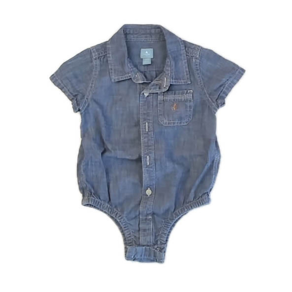 Gap Boys Blue Button Down Long Sleeve size: 18-24 Months